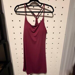 NWT CRZ Yoga reddish purple athletic swim dress size extra large